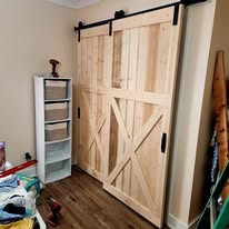 Pair of sliding barn doors